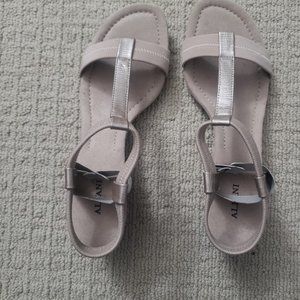 Alfani Step N Flex Voyage Cork Low Wedge Tan Sandals Size 9